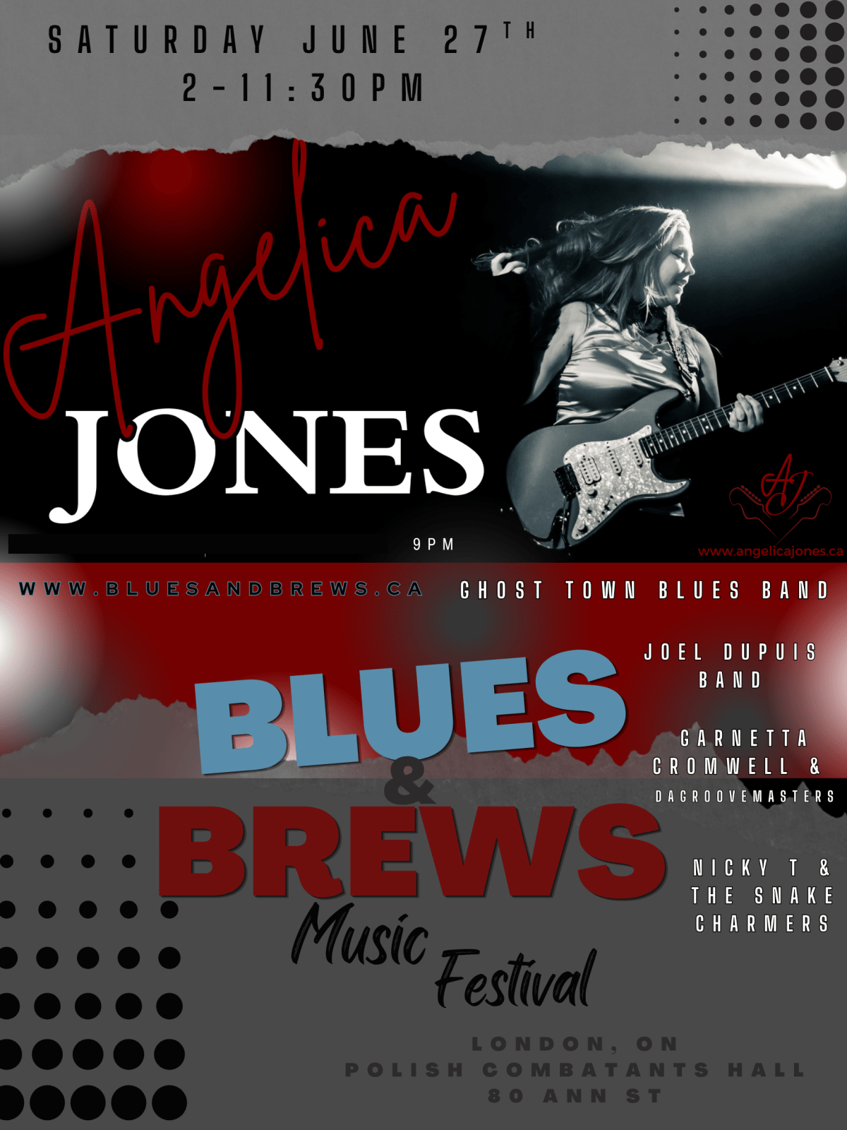 Angelica Jones joins London’s Blues & Brews&nbsp;Festival!